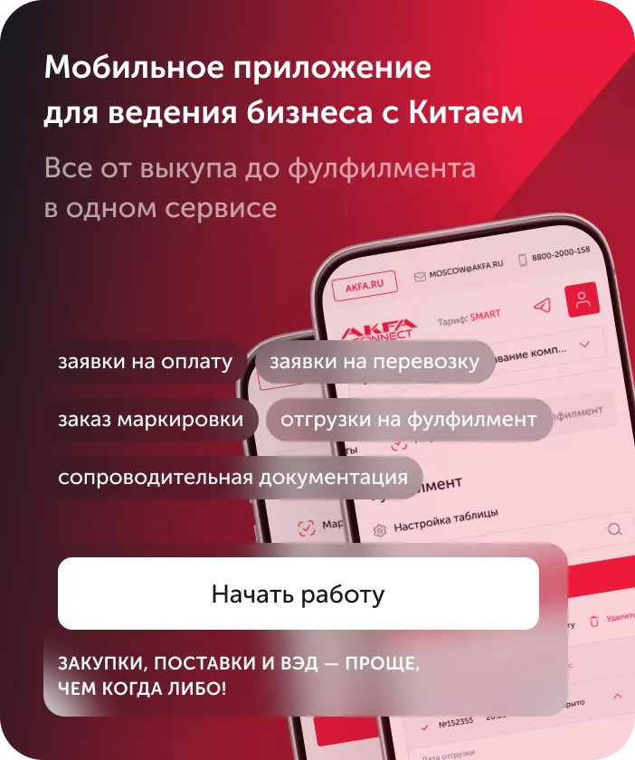 Мобильное приложение для ведения бизнеса с Китаем